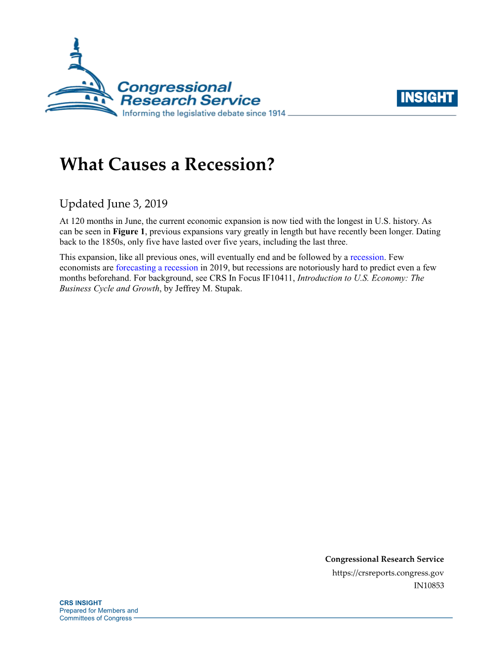 What Causes a Recession?