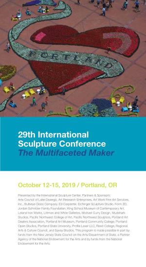 29Th International Sculpture Conference the Multifaceted Maker