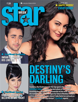 Starweek Exclusive IMRAN IS PROUD of HIS LINEAGE DESTINY’SDESTINY’S DARLINGDARLING
