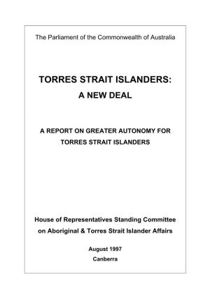 Torres Strait Islanders: a New Deal