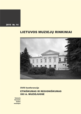 Lietuvos Muziejų Rinkiniai 2015 / 14