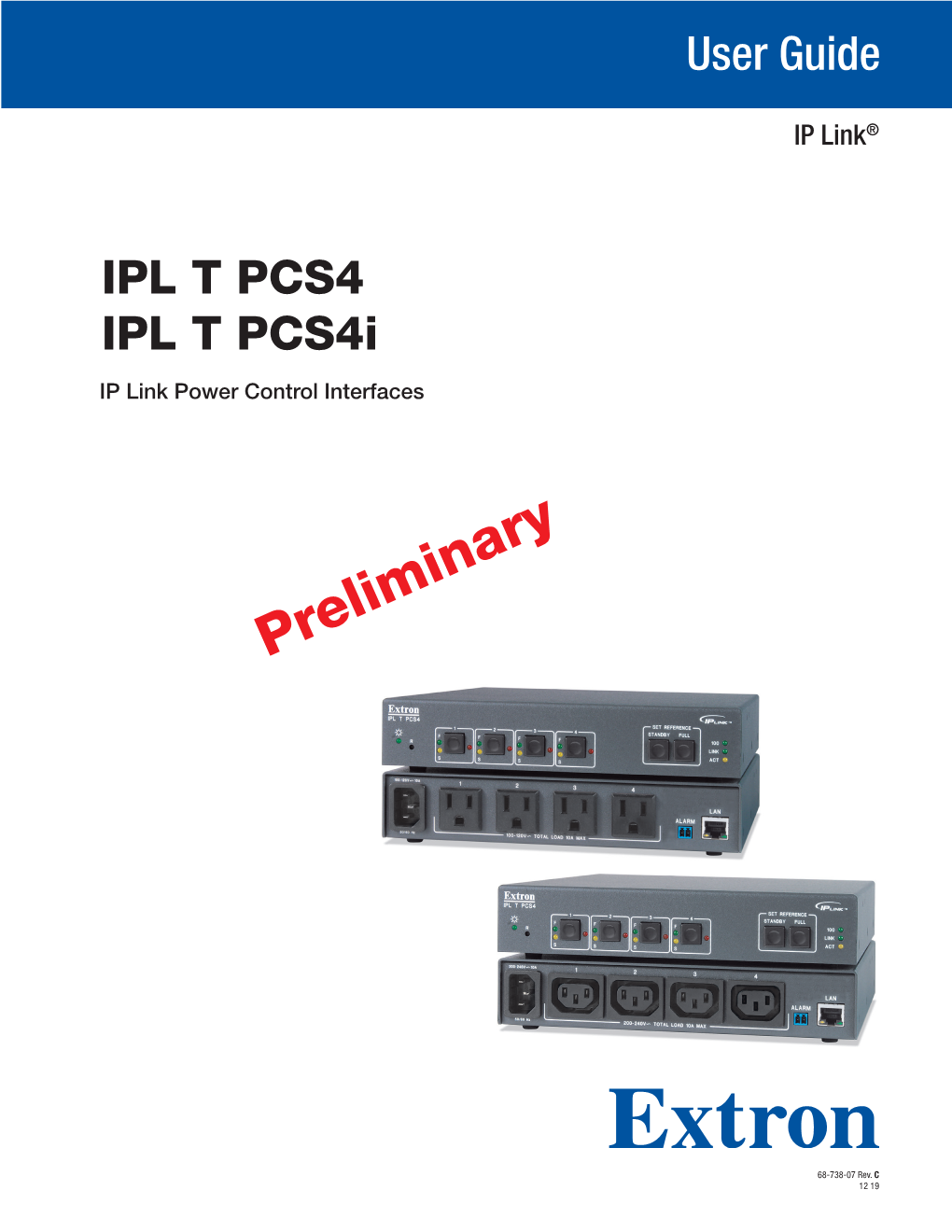 IPL T PCS4 and IPL T Pcs4i User Guide