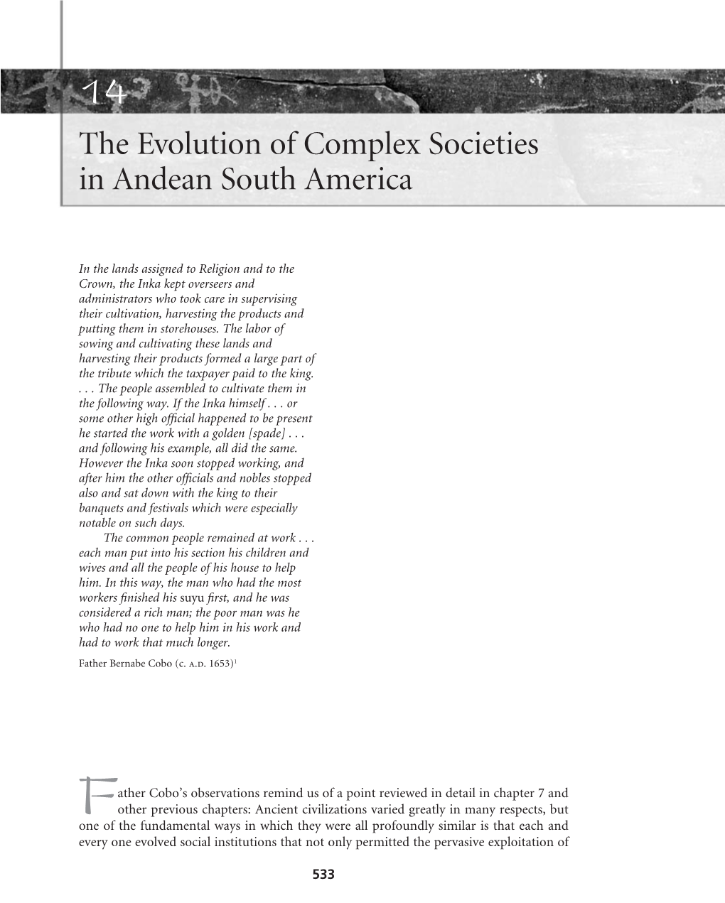 The Evolution of Complex Societies in Andean South America