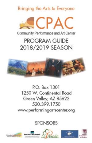 2018-2019 Program Guide.Pub
