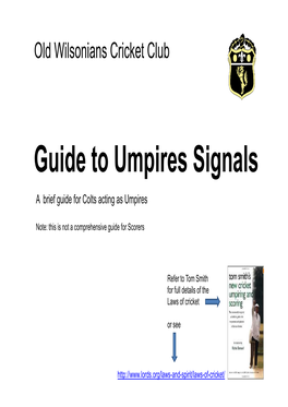 Umpires Signals Guide