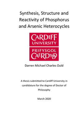 Synthesis, Structure and Reactivity of Phosphorus and Arsenic Heterocycles