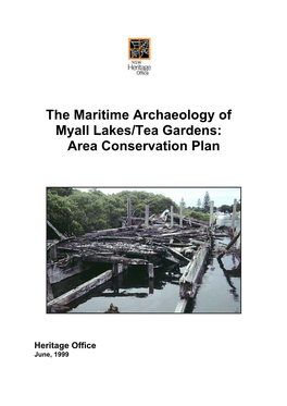 The Maritime Archaeology of Myall Lakes/Tea Gardens: Area