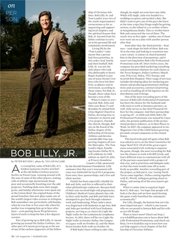 As a Young Boy, Some of Bob Lilly