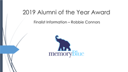 2019 Alumni of the Year Award