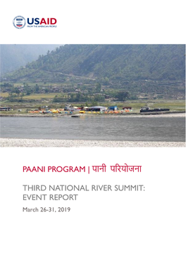 Paani Program | पानी परियोजना Third National River