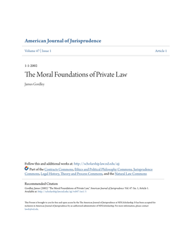 The Moral Foundations of Private Law