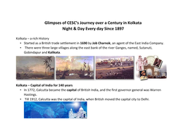Glimpses of CESC's Journey Over a Century in Kolkata Night & Day