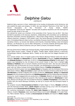 Delphine Galou CONTRALTO