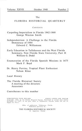 The Florida Historical Quarterly, XVIII (1939), P.84; Webster Merritt, “Physicians and Medicine in Early Jacksonville,” Ibid., XXIV (1946), Pp.266-269