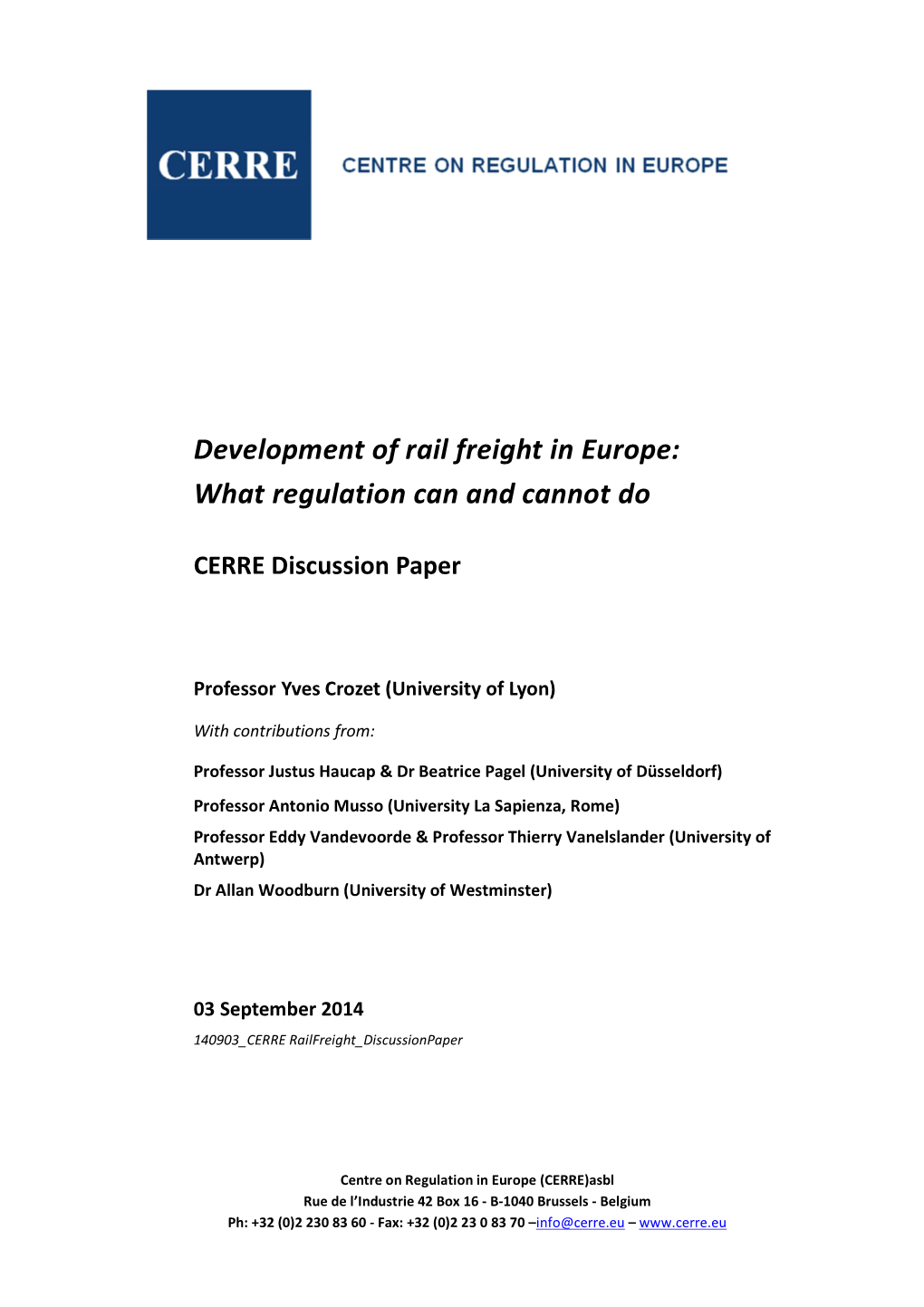 140903 CERRE Railfreight Discussion Paper 41/52