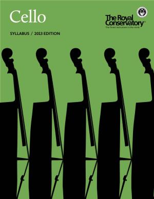 Cello Syllabus / 2013 Edition