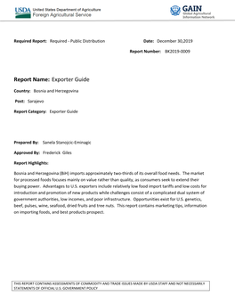 Exporter Guide