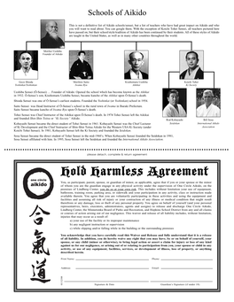One Circle Hold Harmless Agreement