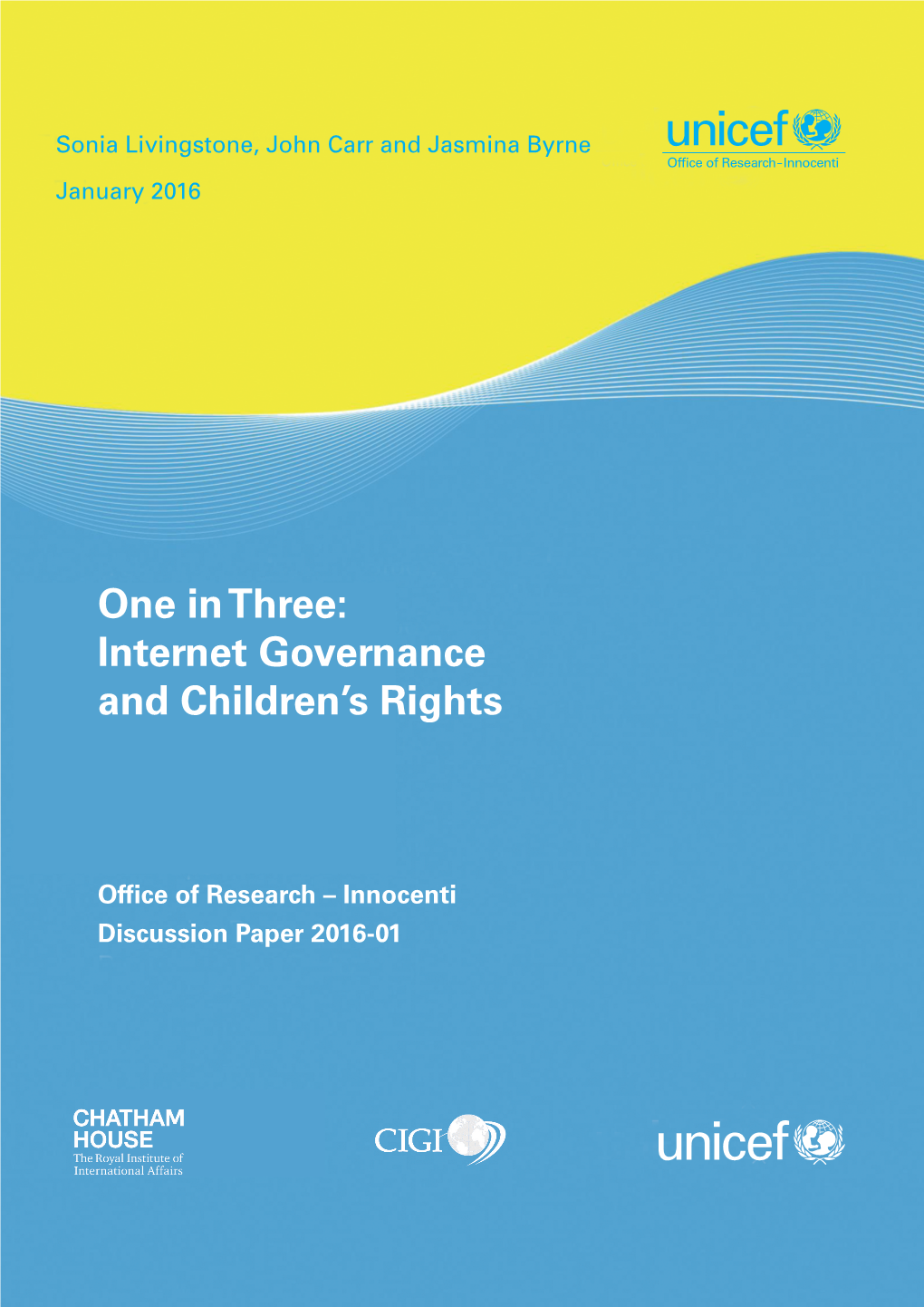 One in Three: Internet Governance and Children's Rights