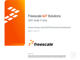 Freescale Iot Solutions APF-SHB-T1454