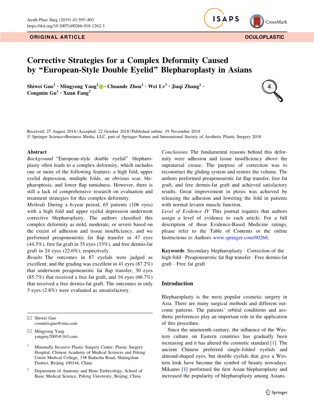 Corrective Strategies for a Complex Deformity Caused by “European