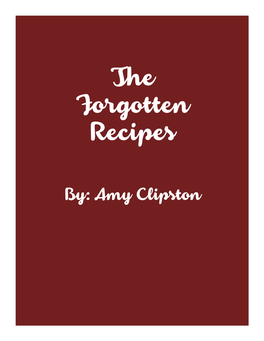 The Forgotten Recipes