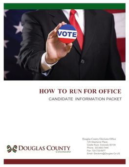 How to Run for Office