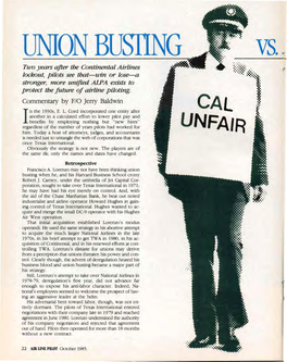 Union Busting Vs Unionism
