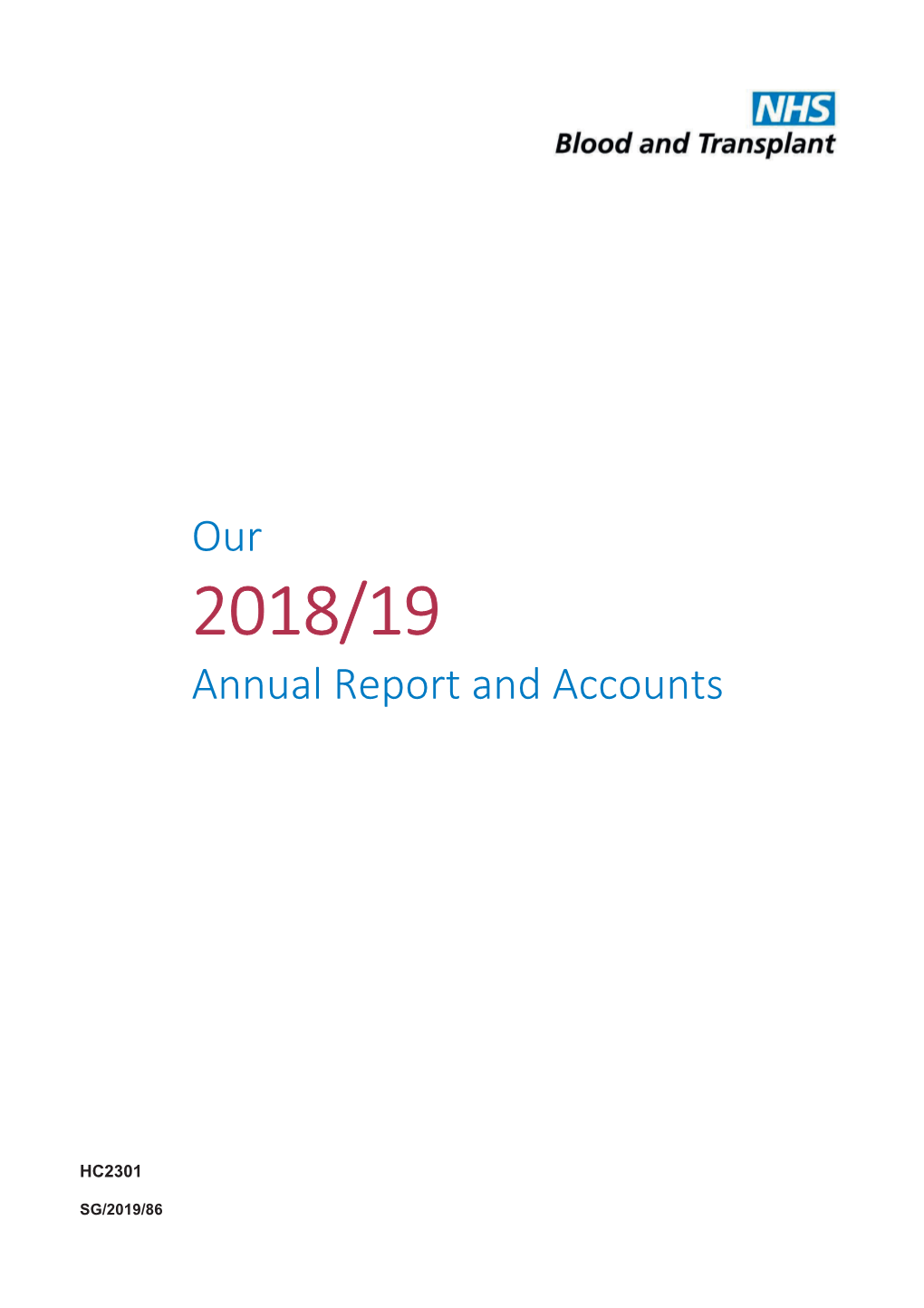 2019/19 Annual Report and Accounts