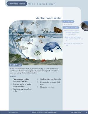 Arctic Food Webs – Teacher