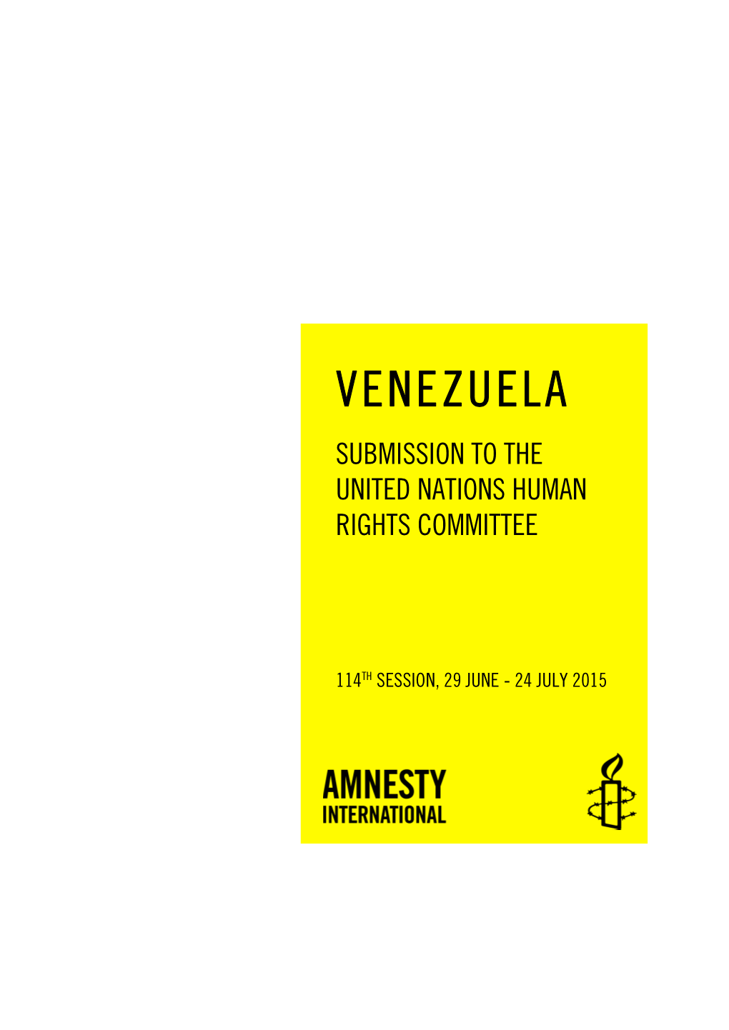 Venezuela Submission to the United Nations Human Rights Committee