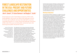 Forest Landscape Restoration in the Tropics