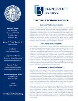 2017-2018 School Profile