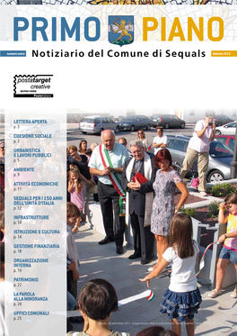 Notiziario Del Comune Di Sequals Febbraio 2012
