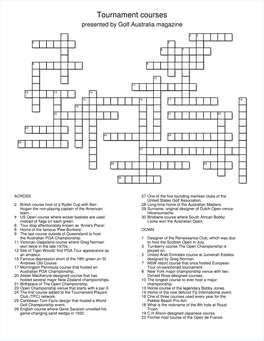 Crossword Puzzle Maker: Final Puzzle