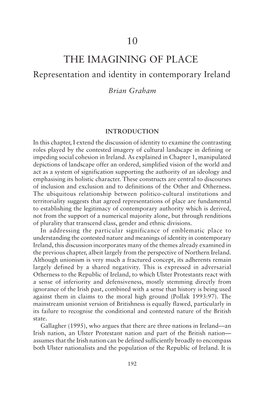 In Search of Ireland: a Cultural Geography