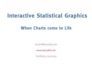 Interactive Statistical Graphics/ When Charts Come to Life