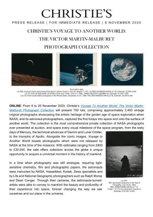 Christie's Voyage to Another World: the Victor Martin-Malburet Photograph Collection