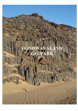 GONDWANALAND GEOPARK Cover Photo: Chlorite-Muscovite-Schist of the Toscanini Formation Near the Mouth of the Huab River -GONDWANALAND GEOPARK