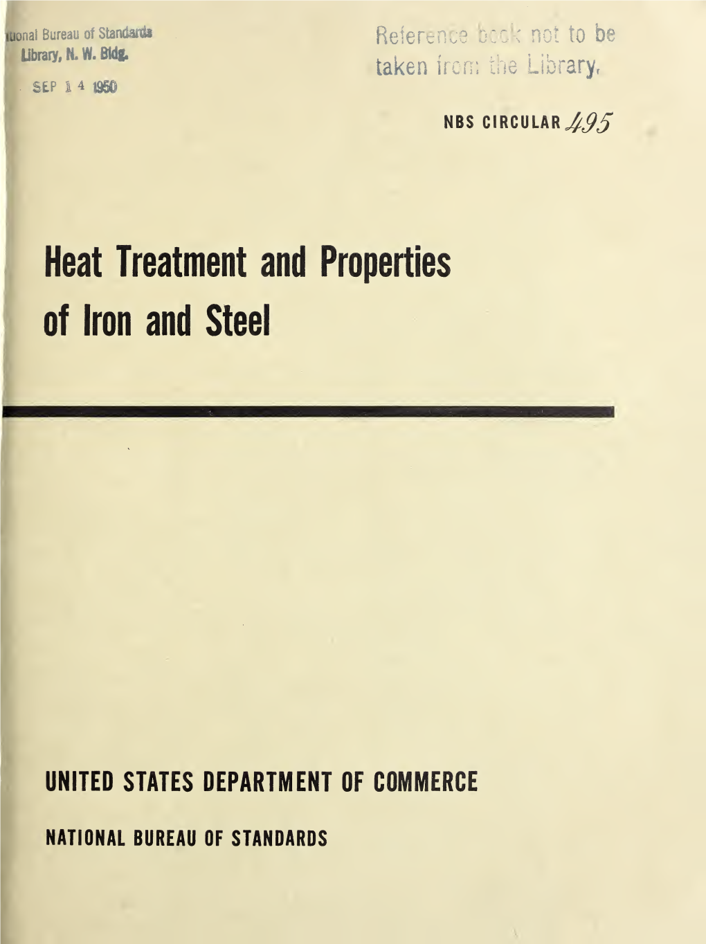 Heat Treatment and Properties of Iron and Steel