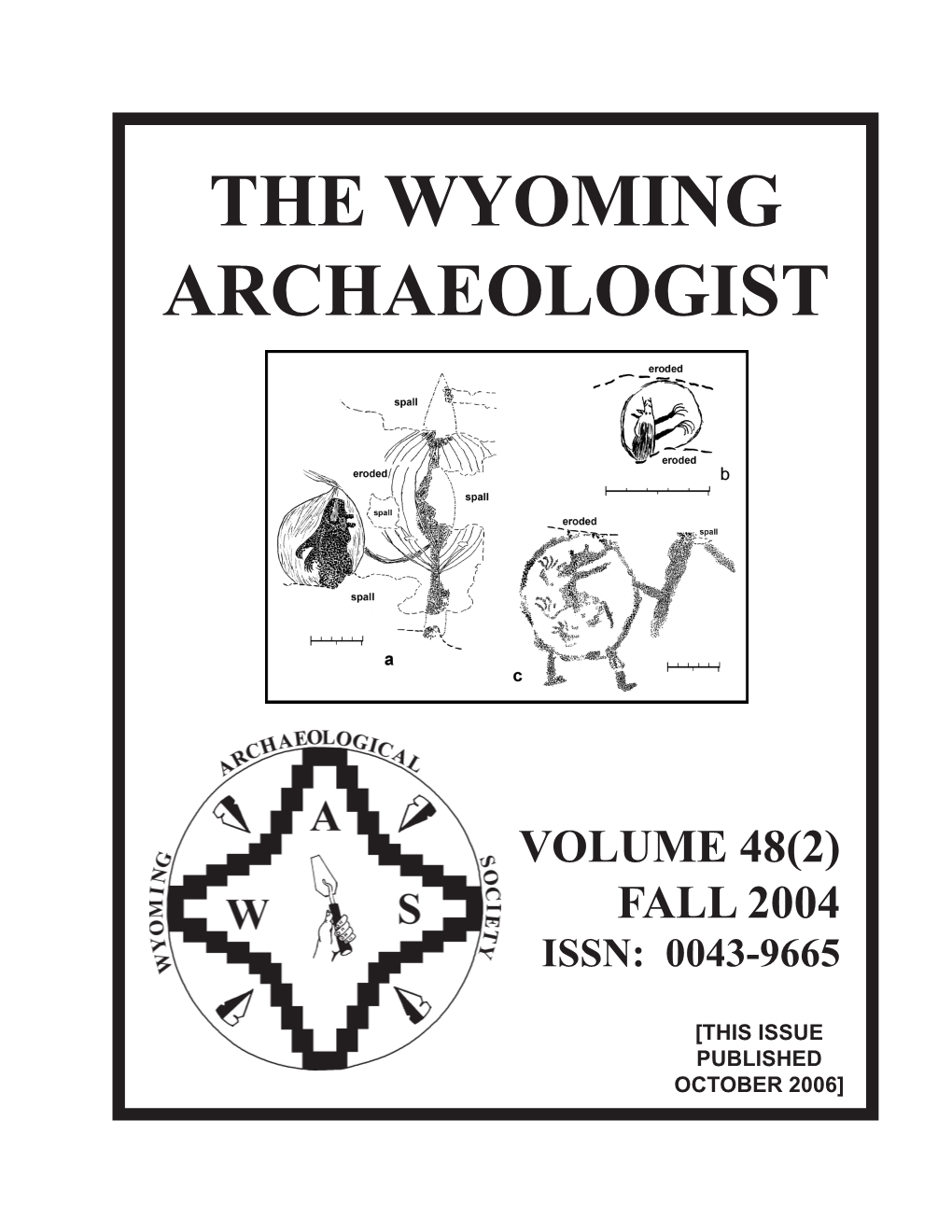 The Wyoming Archaeologist