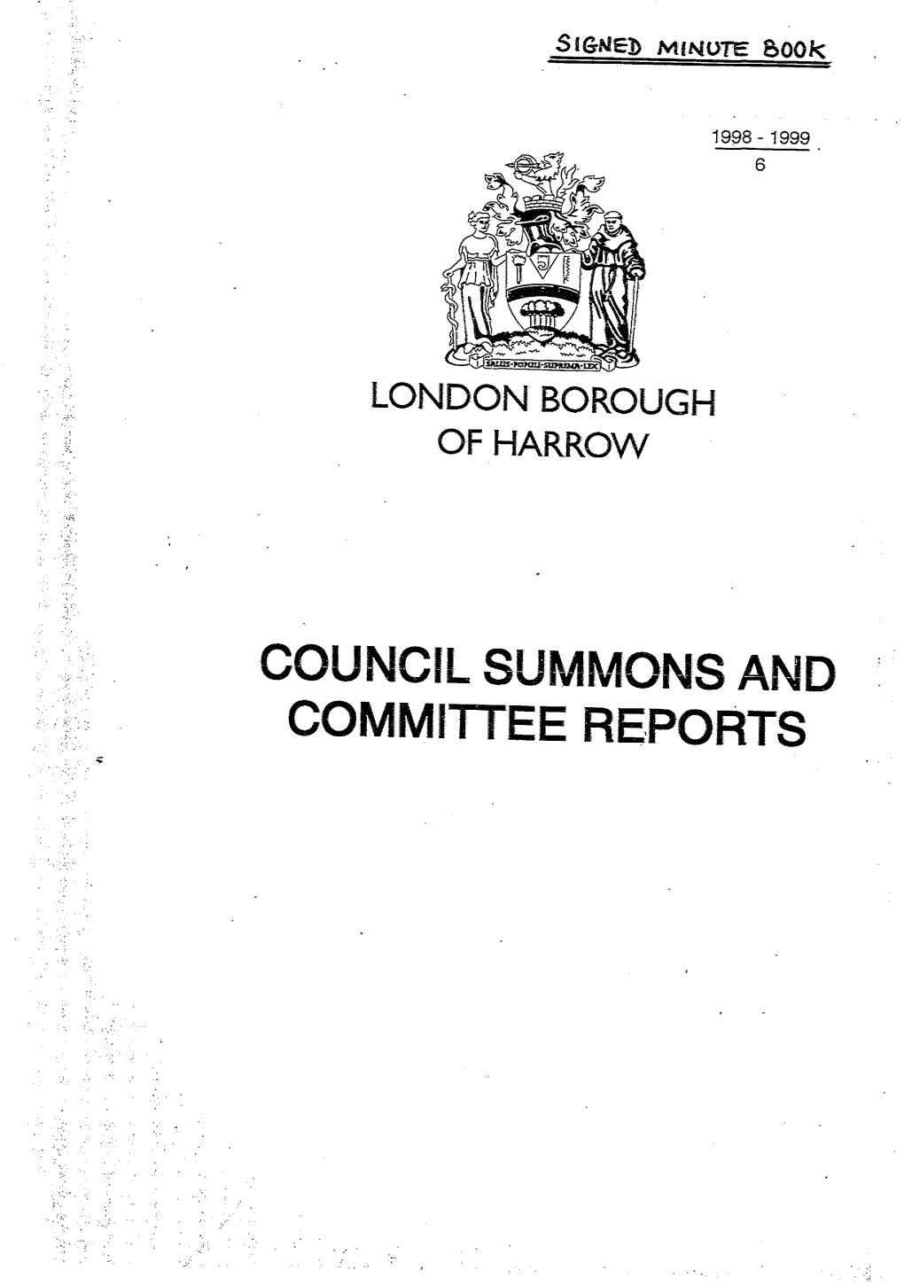 Council Summons and Committee Reports London Borough of Harrow