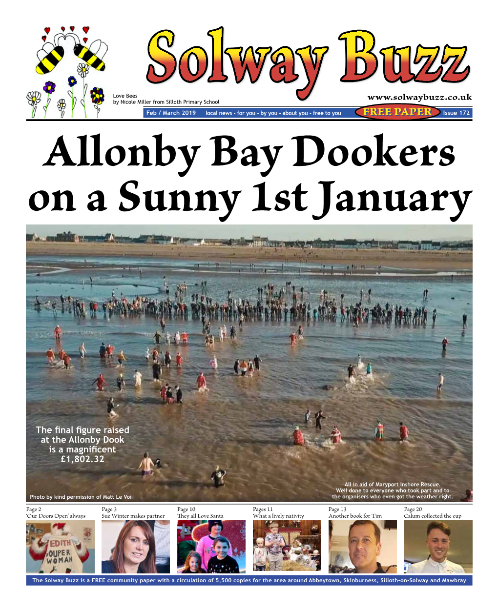 Issue 172 Allonby Bay Dookers on a Sunny 1St January