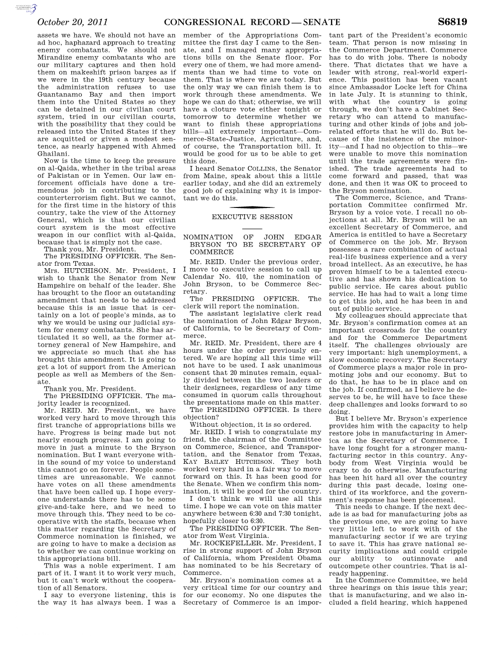 Congressional Record—Senate S6819