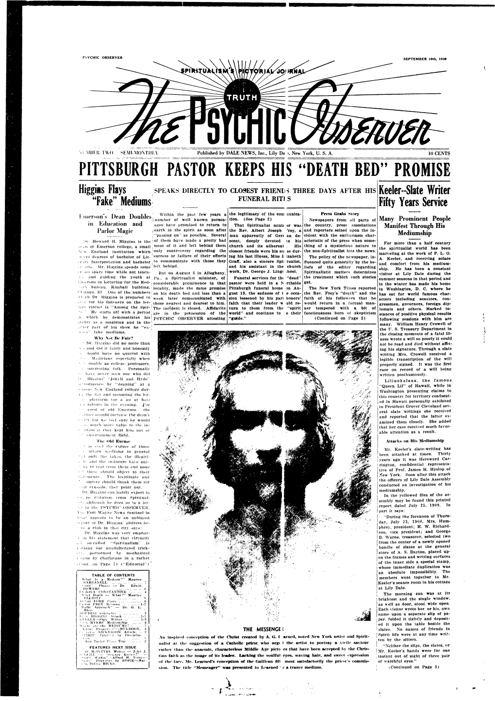 Psychic Observer N2 Sep 10 1938