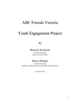 ABC Friends Victoria Youth Engagement Project