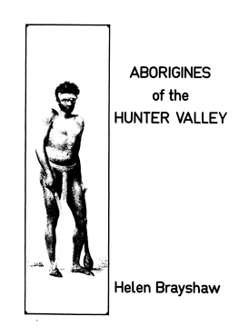 ABORIGINES of the HUNTER VALLEY