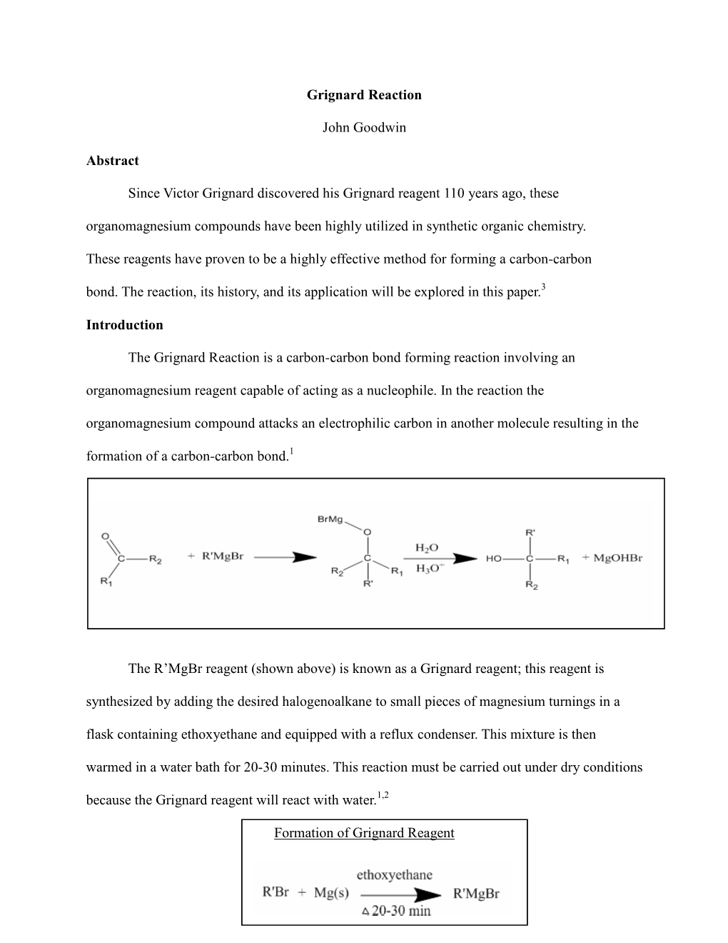 Grignard Reaction