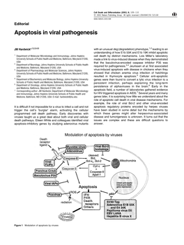 Apoptosis in Viral Pathogenesis