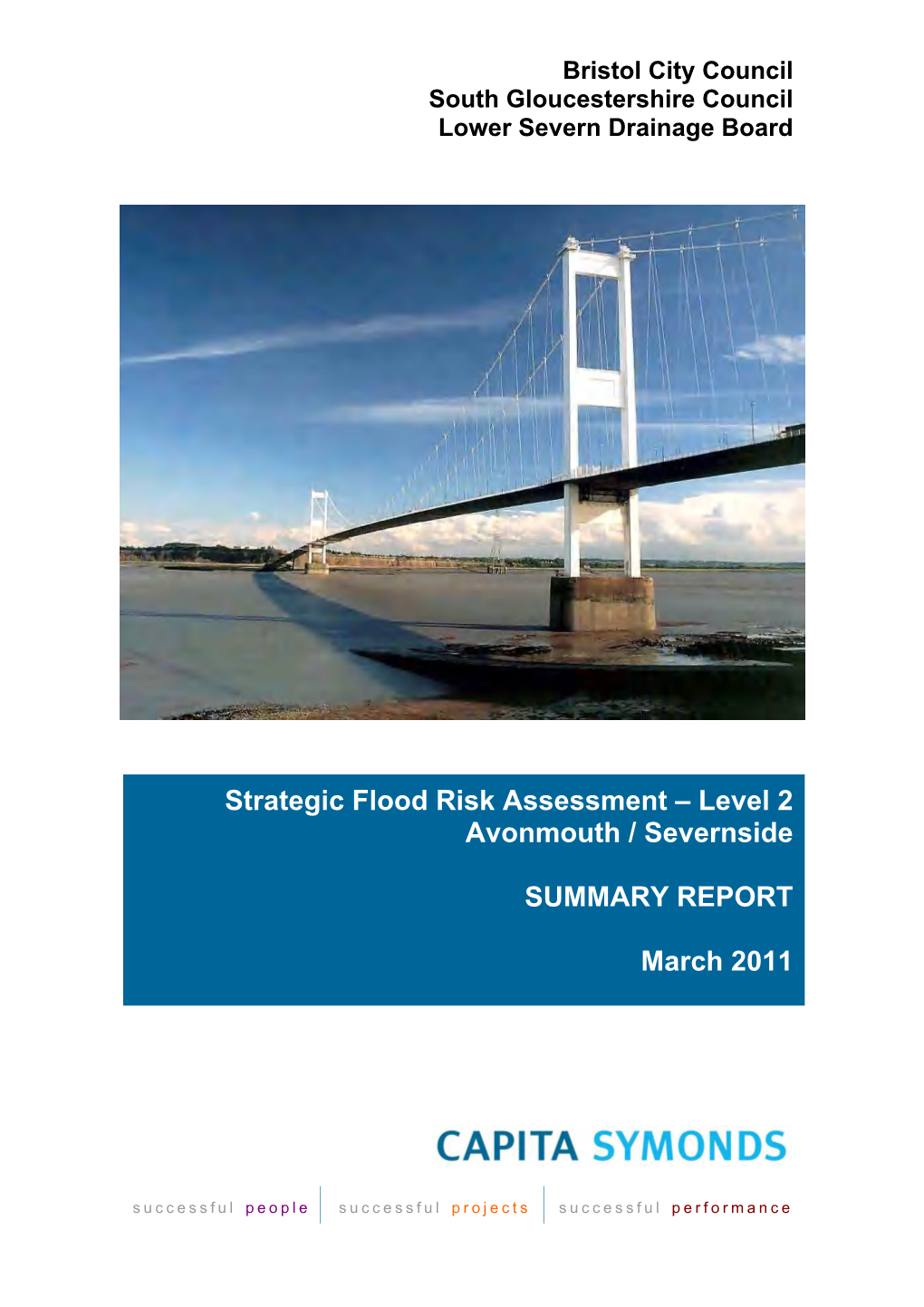 Strategic Flood Risk Assessment – Level 2 Avonmouth / Severnside SUMMARY REPORT March 2011